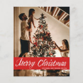 Budget Frohe Weihnachts-Handschrift und Roter Flye Flyer (Vorne)