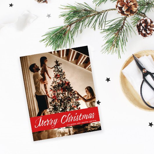 Budget Frohe Weihnachts-Handschrift und Roter Flye Flyer