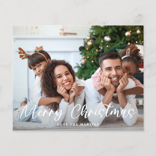 Budget Frohe Weihnachts-Spaß-Script-Foto (Vorderseite)