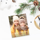 Budget Frohe Weihnachts Spaß Script Foto Vertikal Flyer