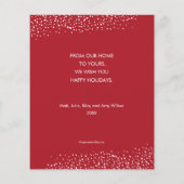 Budget Frohe Weihnachts-Wraath-Weihnachtskarte (Rückseite)