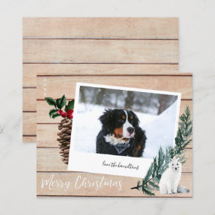 Budget Frohe Weihnachtsbaum, Hund & Instant Foto