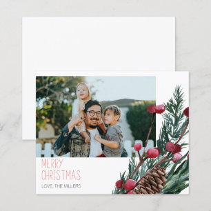 Budget Frohe Weihnachtsberries & Pine Cone Foto