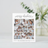 Budget Frohe Weihnachtsbriefe 6 Foto Urlaub (Stehend Vorderseite)