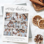 Budget Frohe Weihnachtsbriefe 6 Foto Urlaub<br><div class="desc">Feiern Sie die Saison mit dieser modernen und stilvollen Multi-Foto-Ferienkarte von Cali Graphics! Dieses Budget & schlichte Design zeichnet sich durch "fröhliche Weihnachten" in elegantem Schriftzeichen mit Wirblen Schnörkeln auf den ersten und letzten Buchstaben aus. Unten, in der Mitte der Karte, gibt es eine Collage aus Foto, die 6 Ihrer...</div>