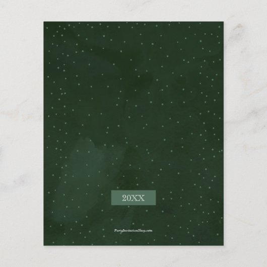 Budget Frohe Weihnachtsgrün Foto Urlaubskarte (Rückseite)