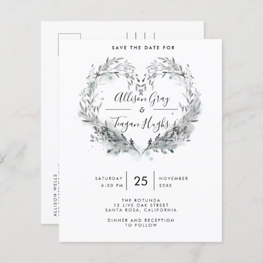 Budget Frost Save the Date Flyer (Vorne/Hinten)