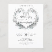 Budget Frost Save the Date Flyer (Vorderseite)