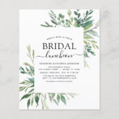 Budget Frühjahr Brautparty Luncheon Grüne (Vorderseite)