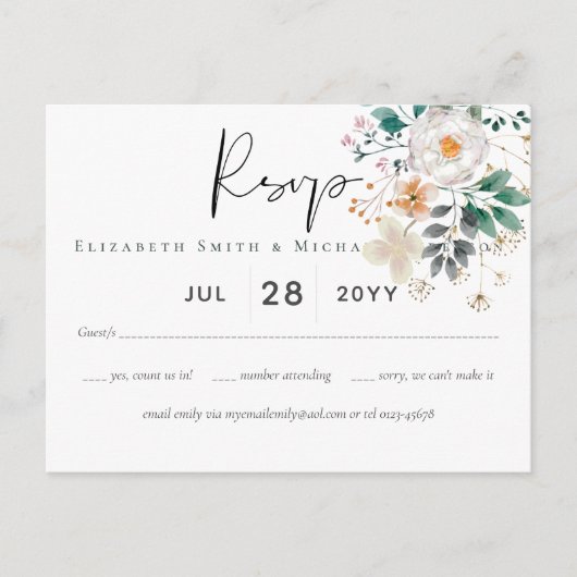 BUDGET Frühjahrswochen Wildblumen Barn Garden Hoch Postkarte (Vorderseite)