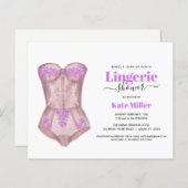 BUDGET Fuchsia Bustier Lingerie Brautparty (Vorne/Hinten)