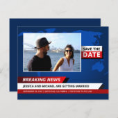 Budget Fun Breaking News TV-Foto Save the Date (Vorne/Hinten)