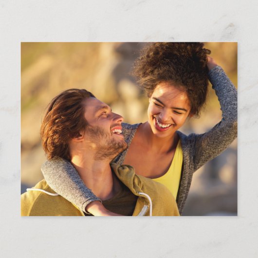 Budget Fun Foto Hochzeit speichern Sie das Datum (Rückseite)