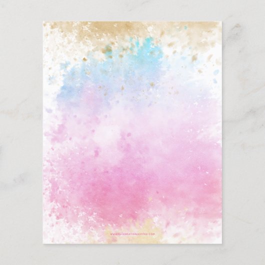 Budget Fun Ice Creme Party Einladung zum Geburtsta (Rückseite)