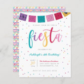 Budget Fun Mexican Script Fiesta Kindergeburtstag (Vorne/Hinten)