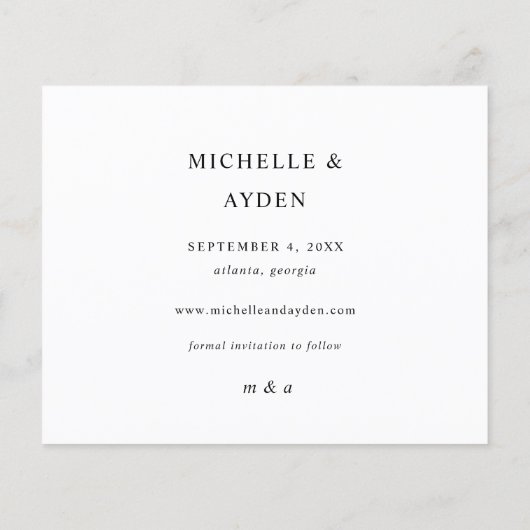 Budget Fun Mod Instant Foto Save the Date (Rückseite)