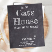 Budget Funny Cat Pet Moving Ankündigung