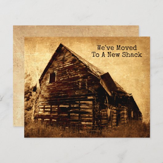 Budget Funny Old Shack Moving New Address Country (Vorne/Hinten)