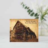 Budget Funny Old Shack Moving New Address Country (Stehend Vorderseite)