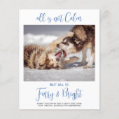 Budget Funny Pet alles ist nicht ruhig Foto Weihna (Vorderseite)