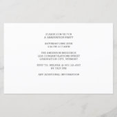 Budget Funny Puppy Graduate Abschluss Einladung (Rückseite)