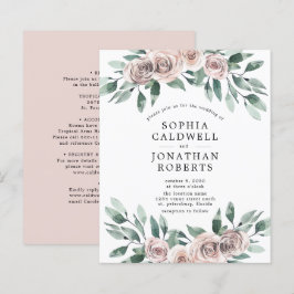 Budget für alle in einer Bohemischen Rose Hochzeit