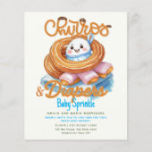 BUDGET für Churros und Diapers Baby Sprinkle Dusch (Vorderseite)