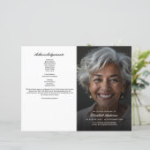 Budget für das Beerdigungsprogramm für das Gedächt (Stehend Vorderseite)