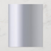 Budget für das Hochzeitmenü mit silberfarbenen Ros Flyer (Hinten)