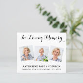 Budget für die Liebe Erinnerung 3 Foto Beerdigung  (Stehend Vorderseite)