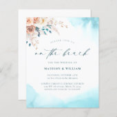 Budget für Hochzeitsfeiern am Strand Blue (Vorne/Hinten)