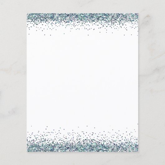 Budget Future Frau Blue Glitzer Brautparty (Rückseite)