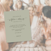 Budget Future Frau Brautparty Light Sage Danke