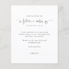 Budget Future Frau Foto Brautparty Danke