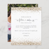 Budget Future Frau Foto Gold Glitzer Vielen Dank (Vorne/Hinten)