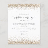 Budget Future Frau Foto Gold Glitzer Vielen Dank (Vorderseite)