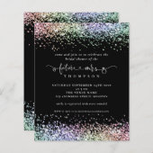 Budget Future Frau Glitzer Brautparty Black (Vorne/Hinten)