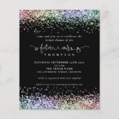 Budget Future Frau Glitzer Brautparty Black (Vorderseite)