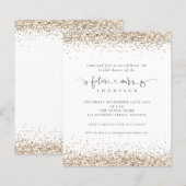 Budget Future Frau Gold Glitzer Brautparty (Vorne/Hinten)