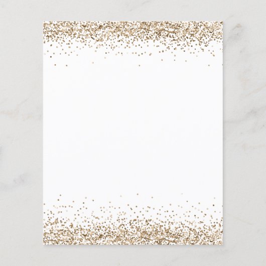 Budget Future Frau Gold Glitzer Brautparty (Rückseite)