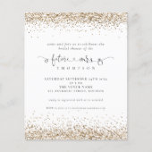 Budget Future Frau Gold Glitzer Brautparty (Vorderseite)