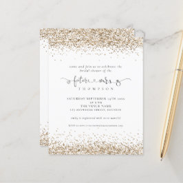 Budget Future Frau Gold Glitzer Brautparty
