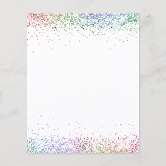 Budget Future Frau Rainbow Glitzer Brautparty (Rückseite)