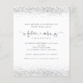 Budget Future Frau Silver Glitzer Brautparty (Vorderseite)