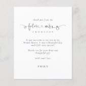 Budget Future Mrs Ring Heart Brautparty Danke (Vorderseite)