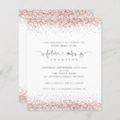 Budget Future Rose Gold Glitzer Brautparty (Vorne/Hinten)