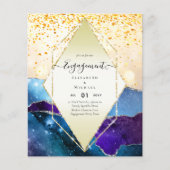 BUDGET Galaxy Agate Gold ENGAGEMENT Modern Flyer (Vorne)