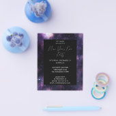 Budget Galaxy Silvester Party Flyer (Einzeln)