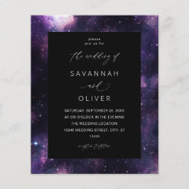 Budget Galaxy Weltraumhochzeit Flyer