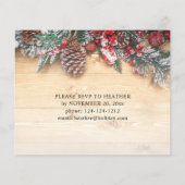 Budget Garland & Berries Rustikales Weihnachtsgebä Flyer (Hinten)